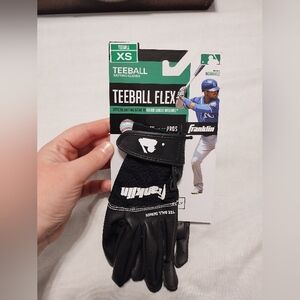 Franklin Teeball Flex Batting Gloves Black